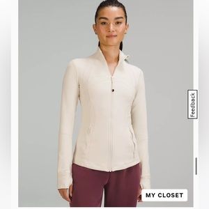 Lululemon define jacket in white opal